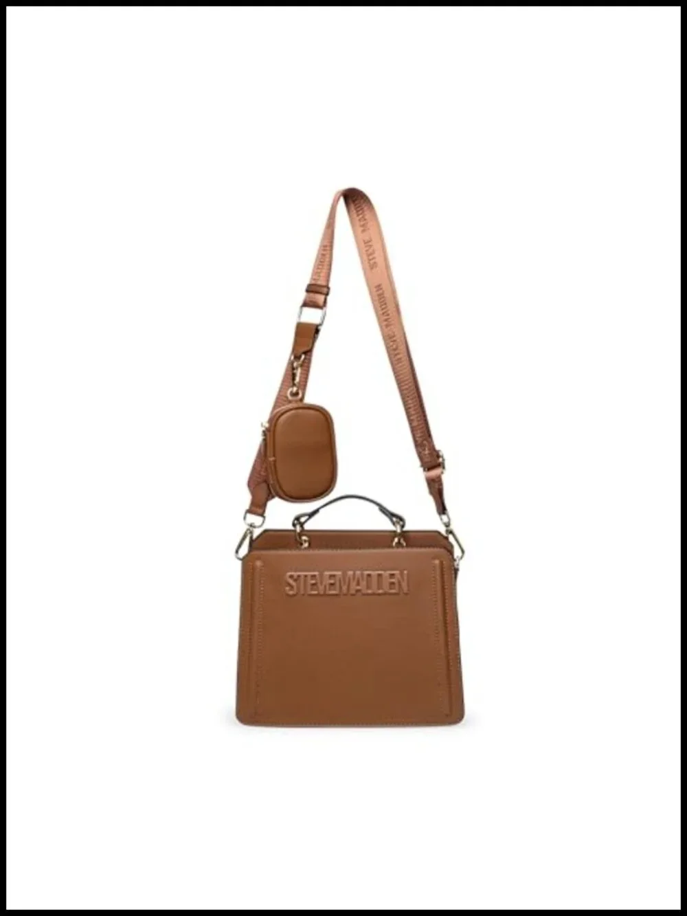 Steve Madden Evelyn Satchel Top Handle Removable Crossbody Strap